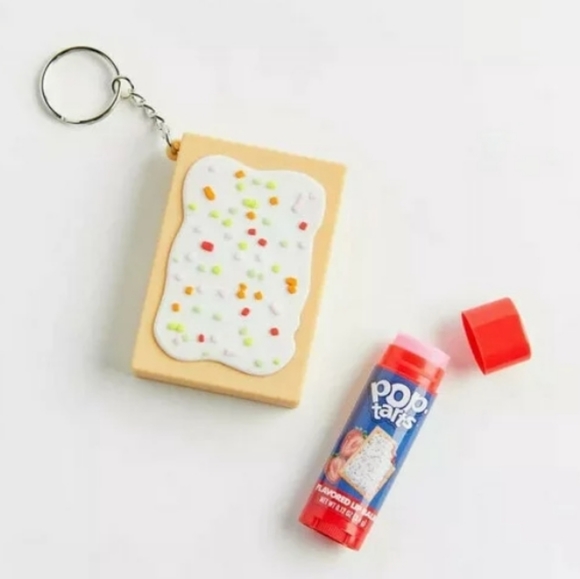 Pop.Tarts Frosted Strawberry Lip Balm & Keychain - Picture 2 of 4